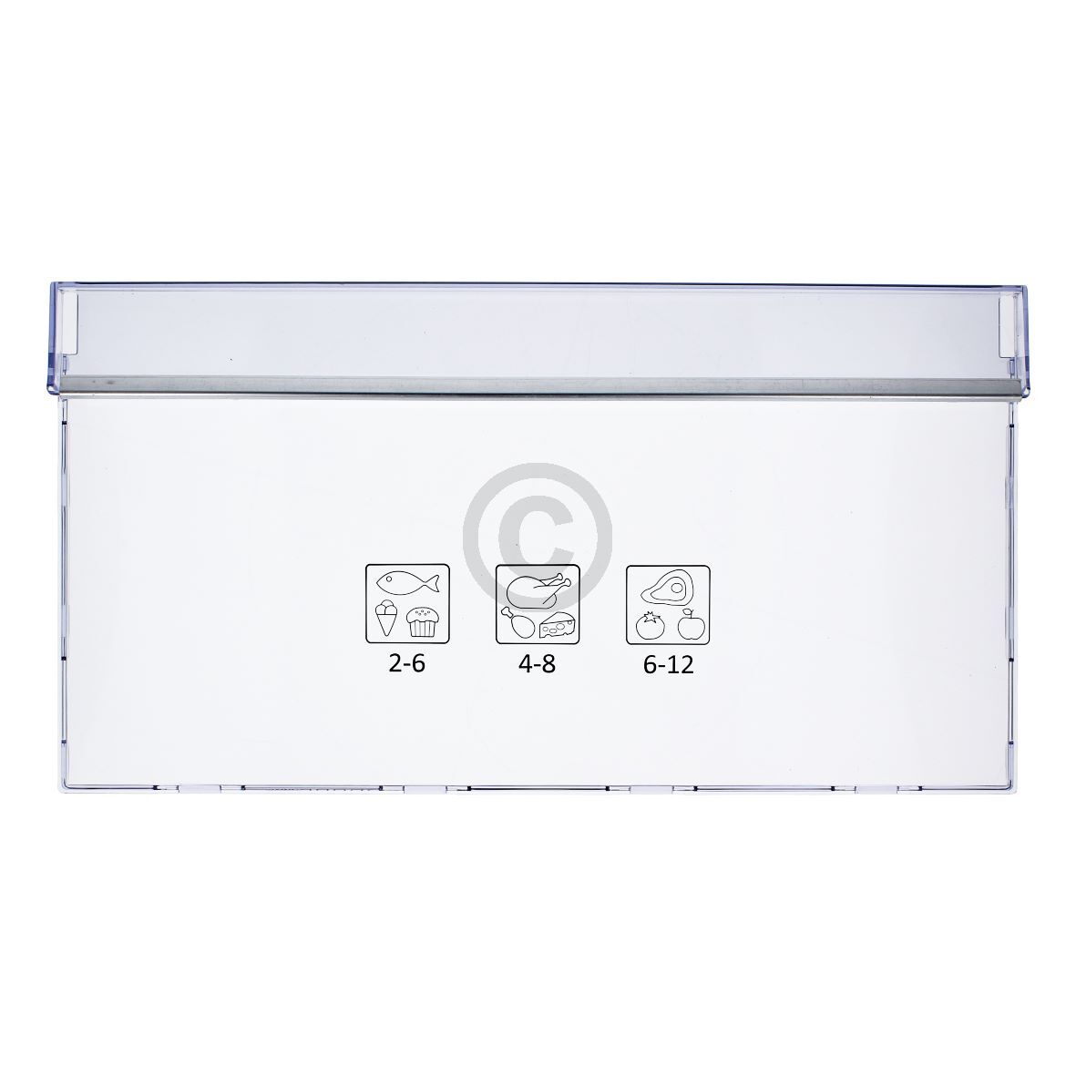 Gefrierschubladenblende unten beko 4636510200 445x235mm für 